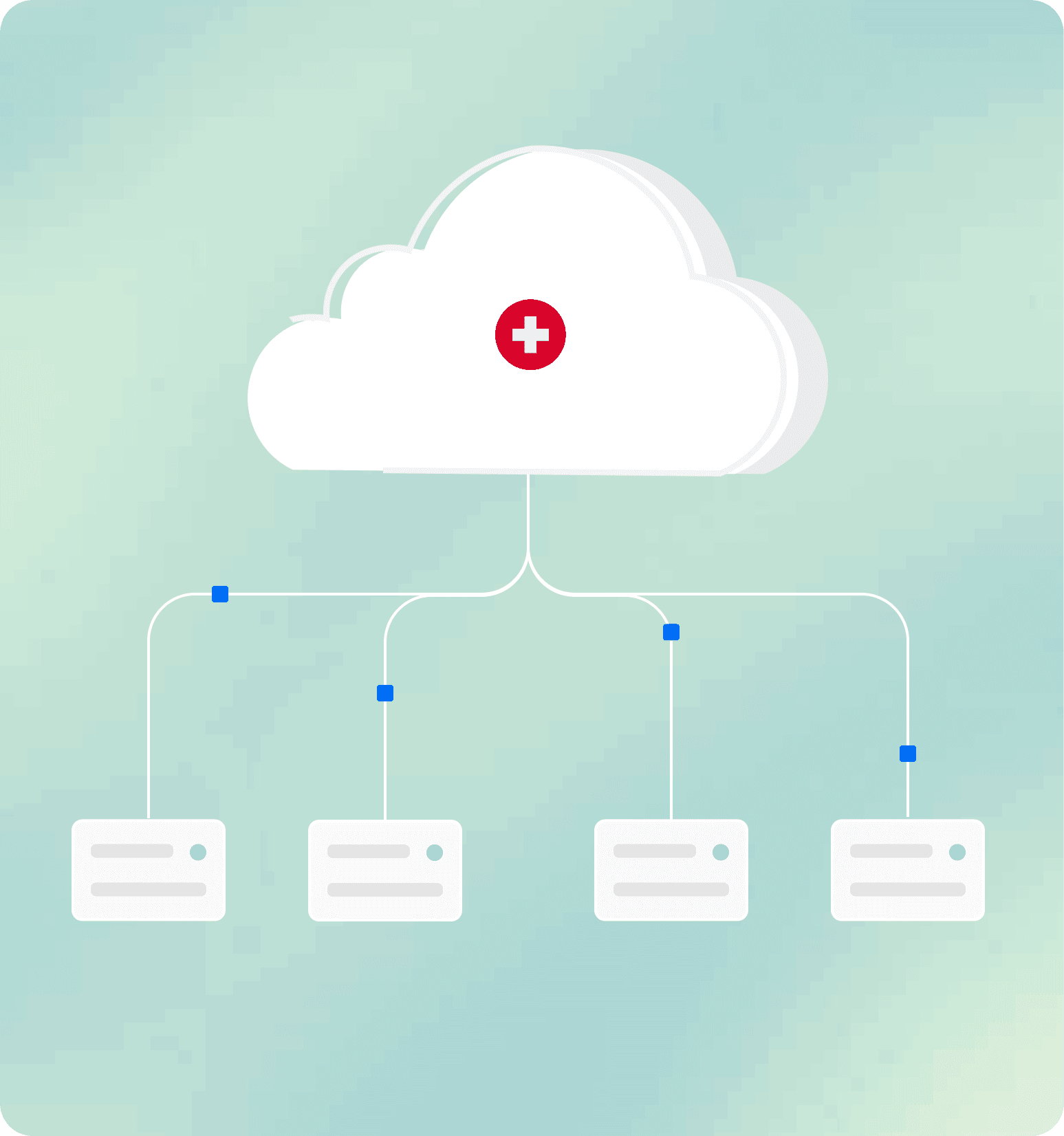 Swiss cloud deployment illustration